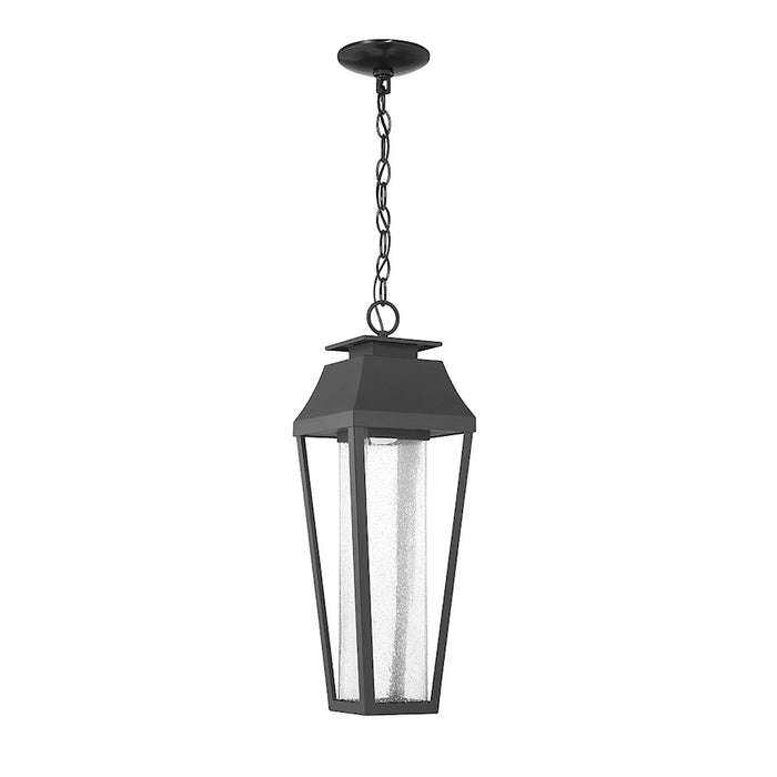 Savoy House Brookline LED Outdoor Hanging Lantern, Matte Black/Clear