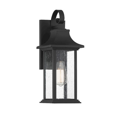 Savoy House Hancock 1 Light Small Outdoor Sconce, Matte Black - 5-450-BK