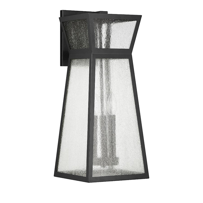 Savoy House Millford Outdoor Wall Lantern, Matte Black/Clear