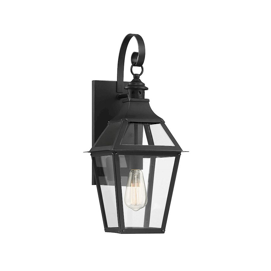 Savoy House Jackson 1 Light Large Outdoor Sconce, Black/Gold - 5-721-153