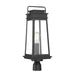 Savoy House Boone 1 Light Outdoor Post Lantern, Black/Clear Beveled - 5-817-BK