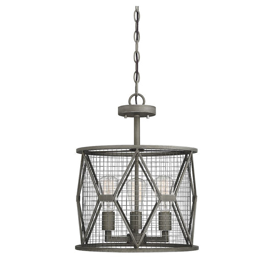 Savoy House Arbor 3 Light Convertible Semi Flush/Pendant, Smoke