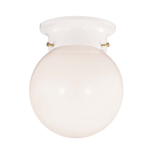 Savoy House 1 Light 5" Flush Mount , White - 6-904-5-WHT