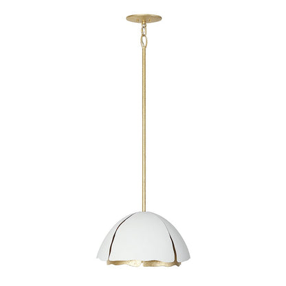 Pendant, Cavalier Gold/Royal White