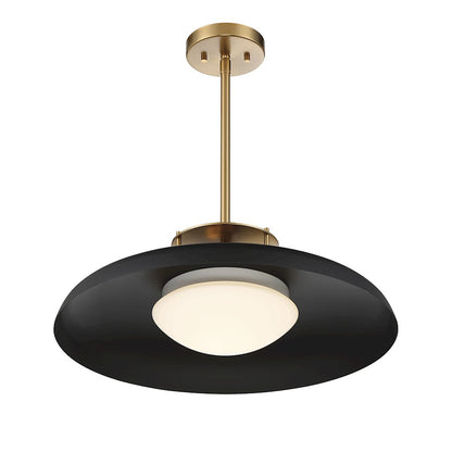 1 Light Pendant, Matte Black