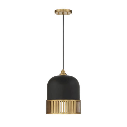 1 Light Pendant, Matte Black