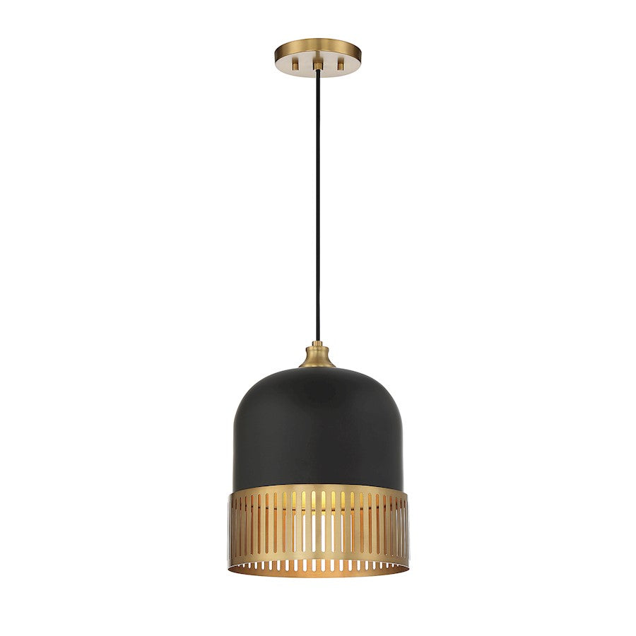 1 Light Pendant, Matte Black