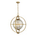 Savoy House Pearl 3 Light Pendant, Warm Brass/Mercury - 7-1872-3-322