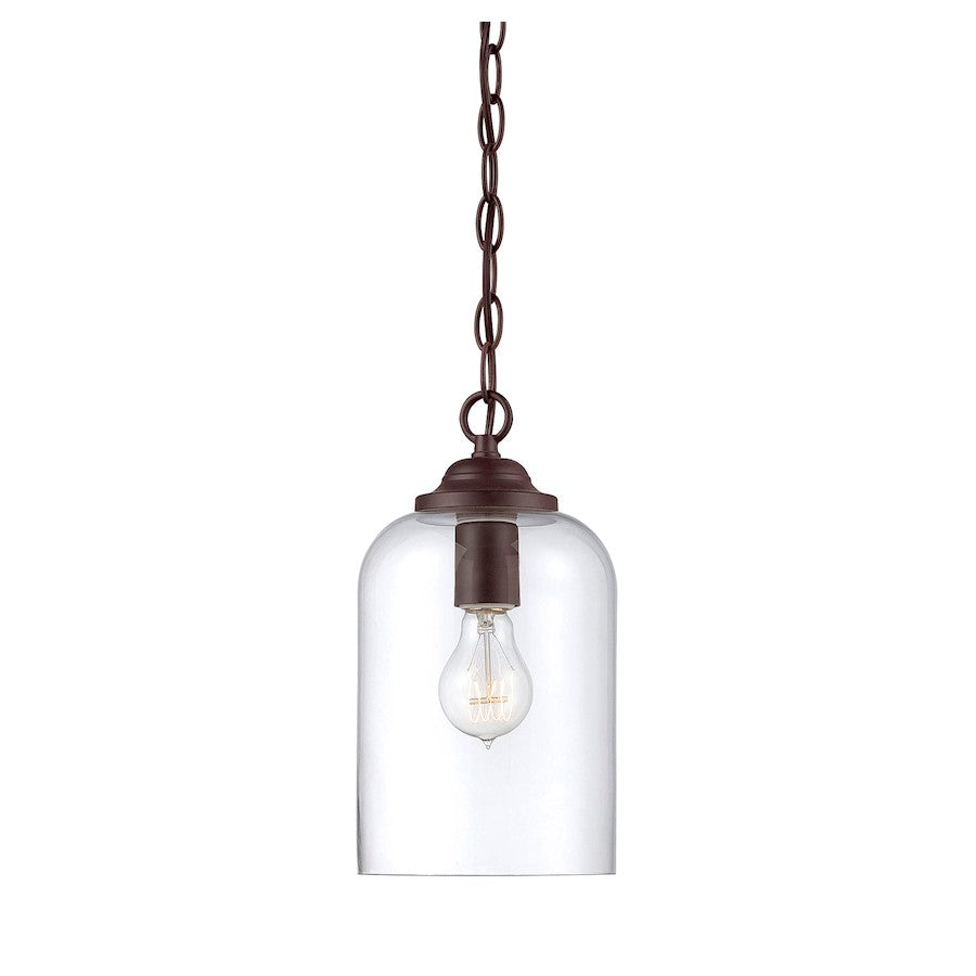 1 Light Pendant, Polished Nickel