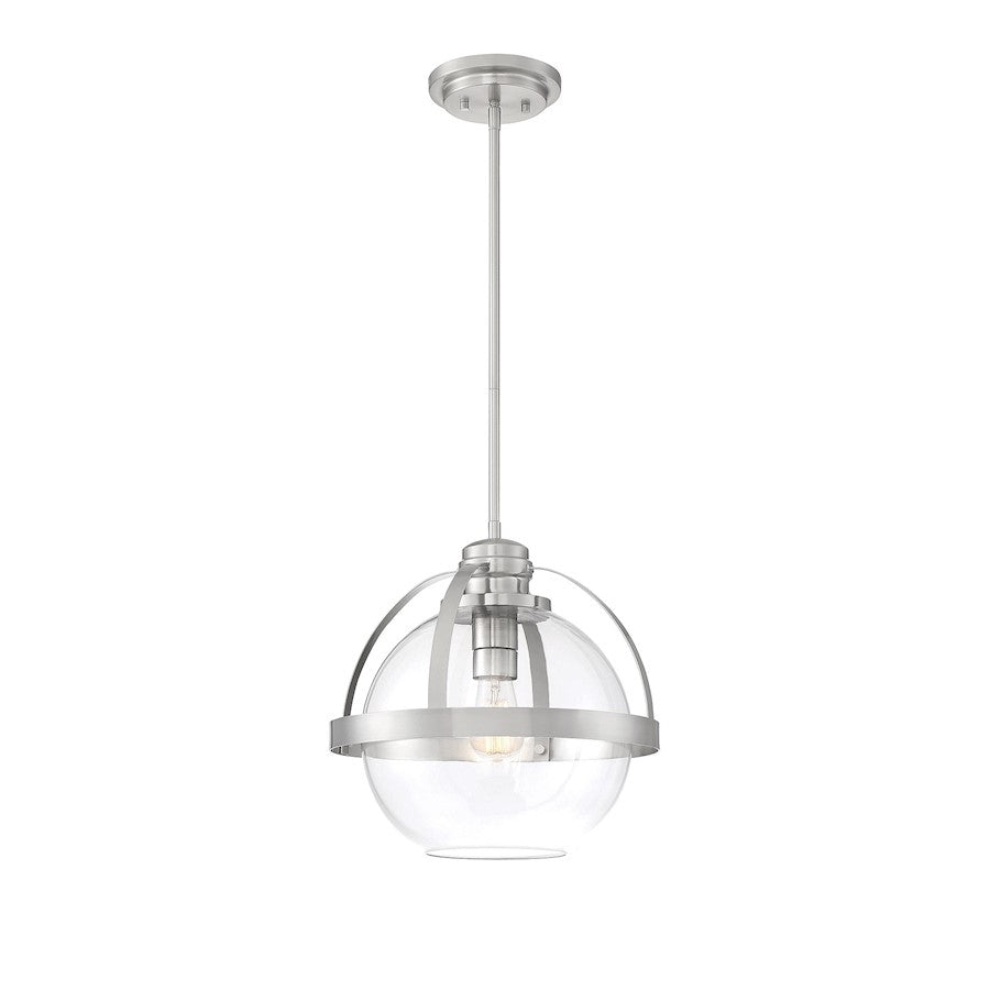 Savoy House Pendleton 1 Light Pendant, Satin Nickel - 7-7201-1-SN