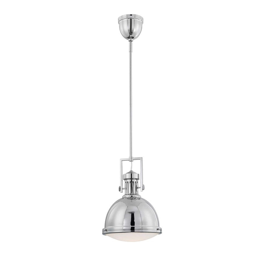 1 Light Pendant, Polished Nickel