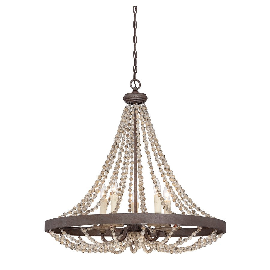 Mallory Mini Chandelier in Fossil Stone