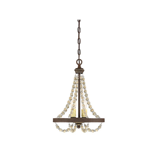 Mallory Mini Chandelier in Fossil Stone