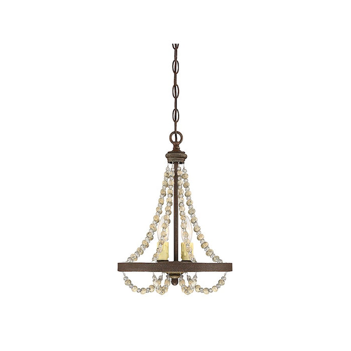 Savoy House Mallory Mini Chandelier in Fossil Stone