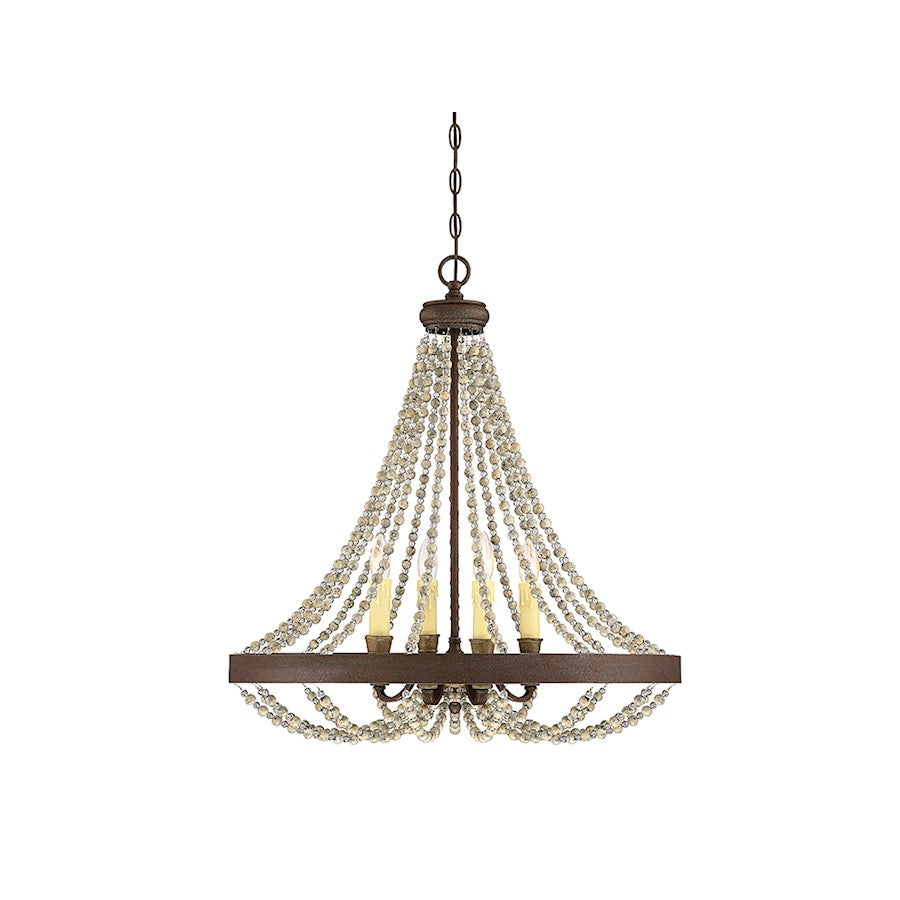 Mallory Mini Chandelier in Fossil Stone