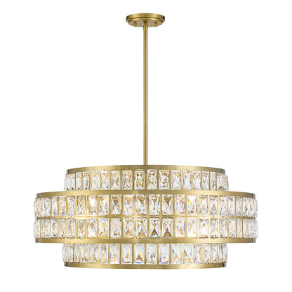 Essentials Renzo 6 Light Pendant, Warm Brass - 7-9048-6-322