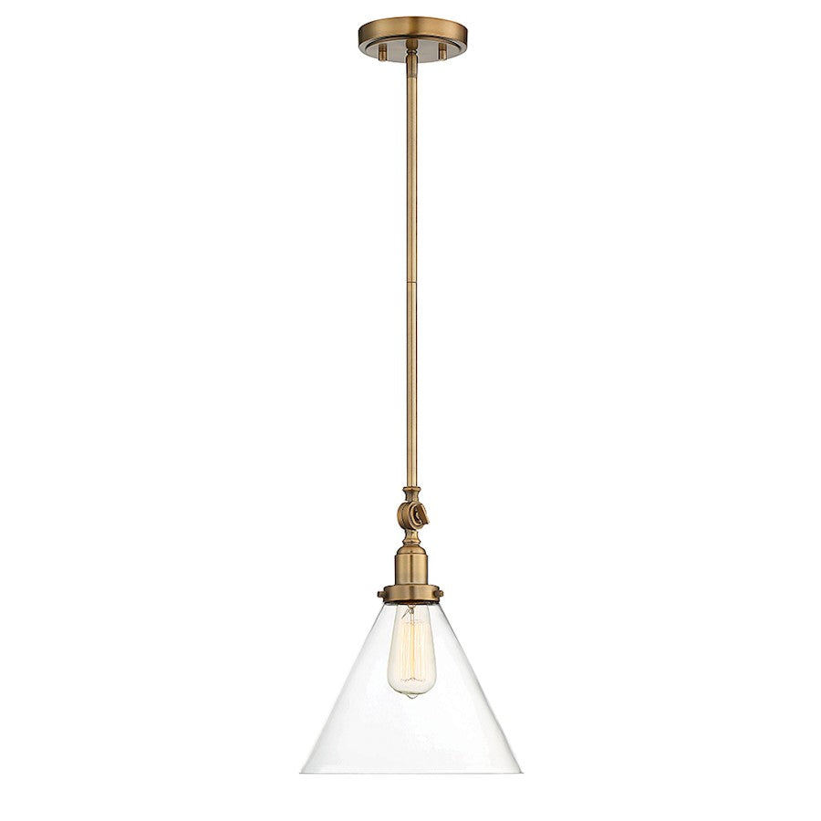 1 Light Pendant, Polished Nickel