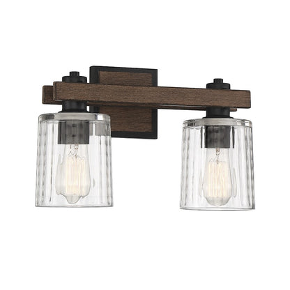 2 Light Bathroom Vanity Light, Durango