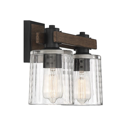 2 Light Bathroom Vanity Light, Durango