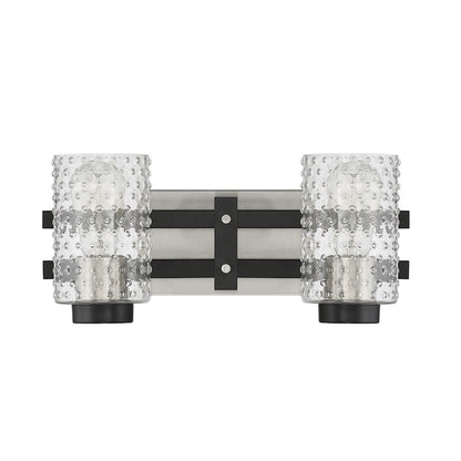 2 Light Bathroom Vanity Light, Black