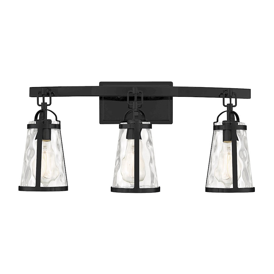 Savoy House Albany 3 Light Bath Vanity, Black - 8-560-3-BK