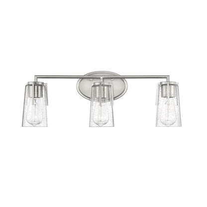 3 Light Bathroom Vanity Light, Black