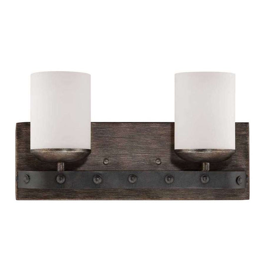 Alsace Bathroom Vanity Light Reclaimed Wood & Metal