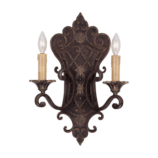 Southerby 2-Light Wall Sconce, Florencian Bronze