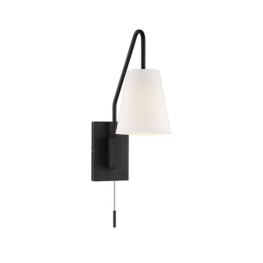 Owen 1 Light Wall Sconce, Matte Black