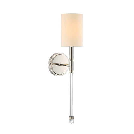 Fremont 1-Light Wall Sconce, Polished Nickel