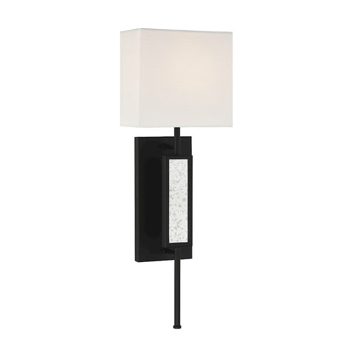 Savoy House Victor 1 Light Wall Sconce, Matte Black - 9-1750-1-89