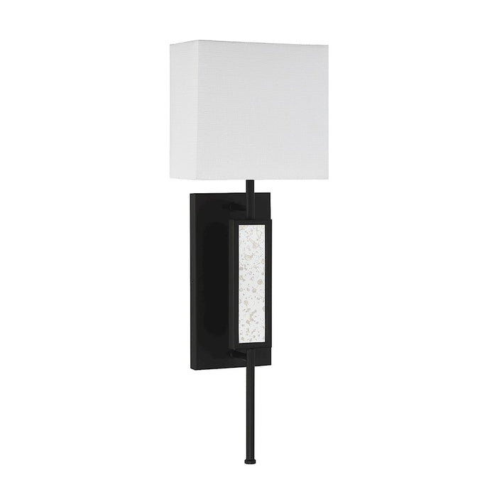 Savoy House Victor 1 Light Wall Sconce, Matte Black