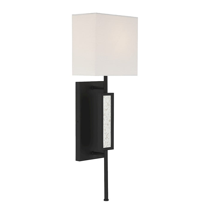 Savoy House Victor 1 Light Wall Sconce, Matte Black