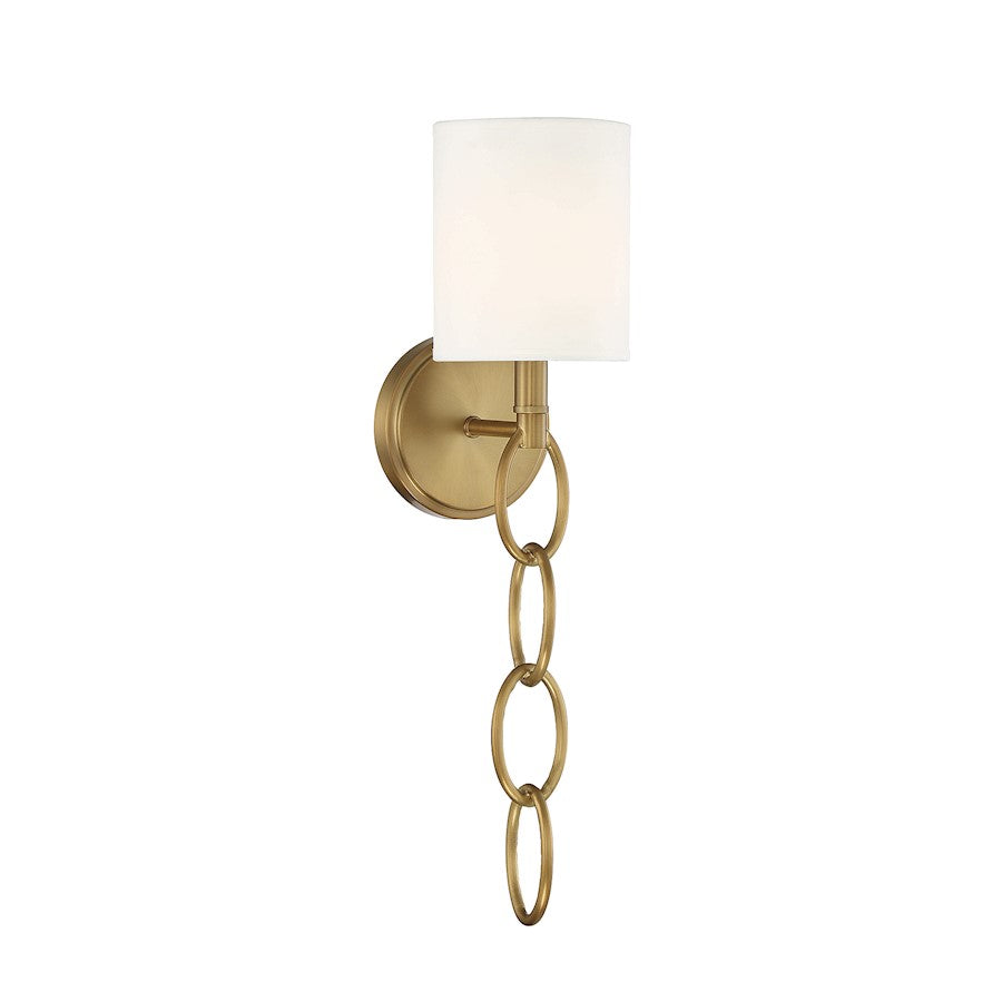 Savoy House Joffree 1 Light Wall Sconce, Warm Brass - 9-1914-1-322