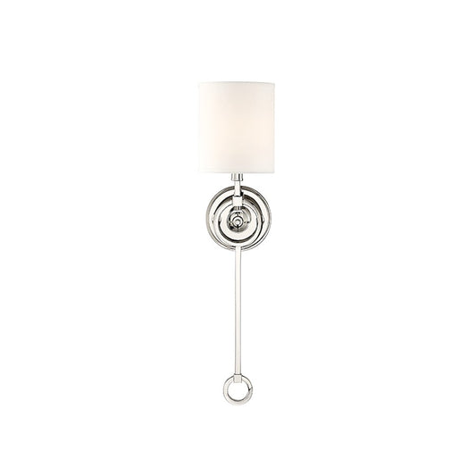 1 Light Wall Sconce, Polished Nickel