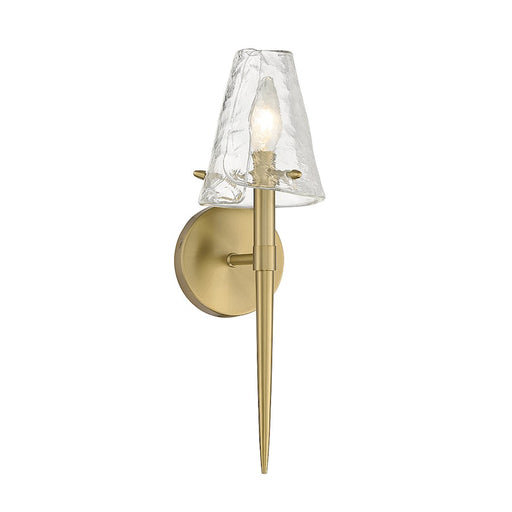 Savoy House Shellbourne 1 Light Wall Sconce, Brass/Piastra - 9-2104-1-322