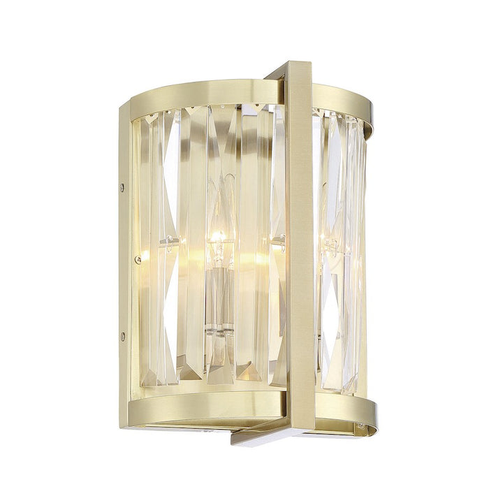 Savoy House Cologne 2 Light Wall Sconce, Noble Brass
