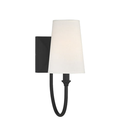 Savoy House Cameron 1 Light Sconce, Matte Black - 9-2542-1-89