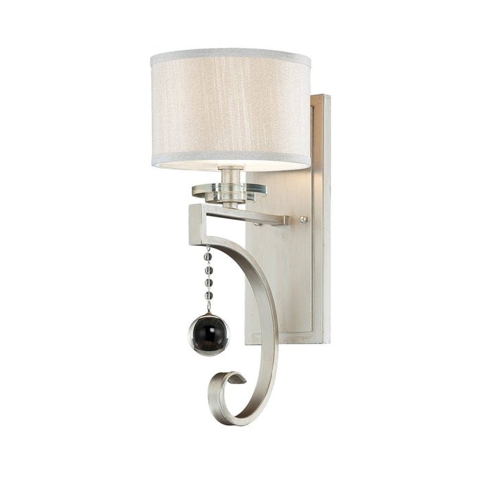 Savoy House Rosendal 1 Light Sconce in Silver Sparkle