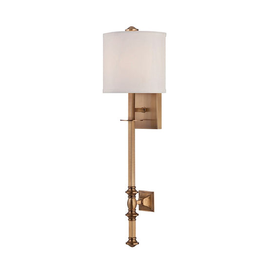 Devon 1-Light Wall Sconce, Warm Brass