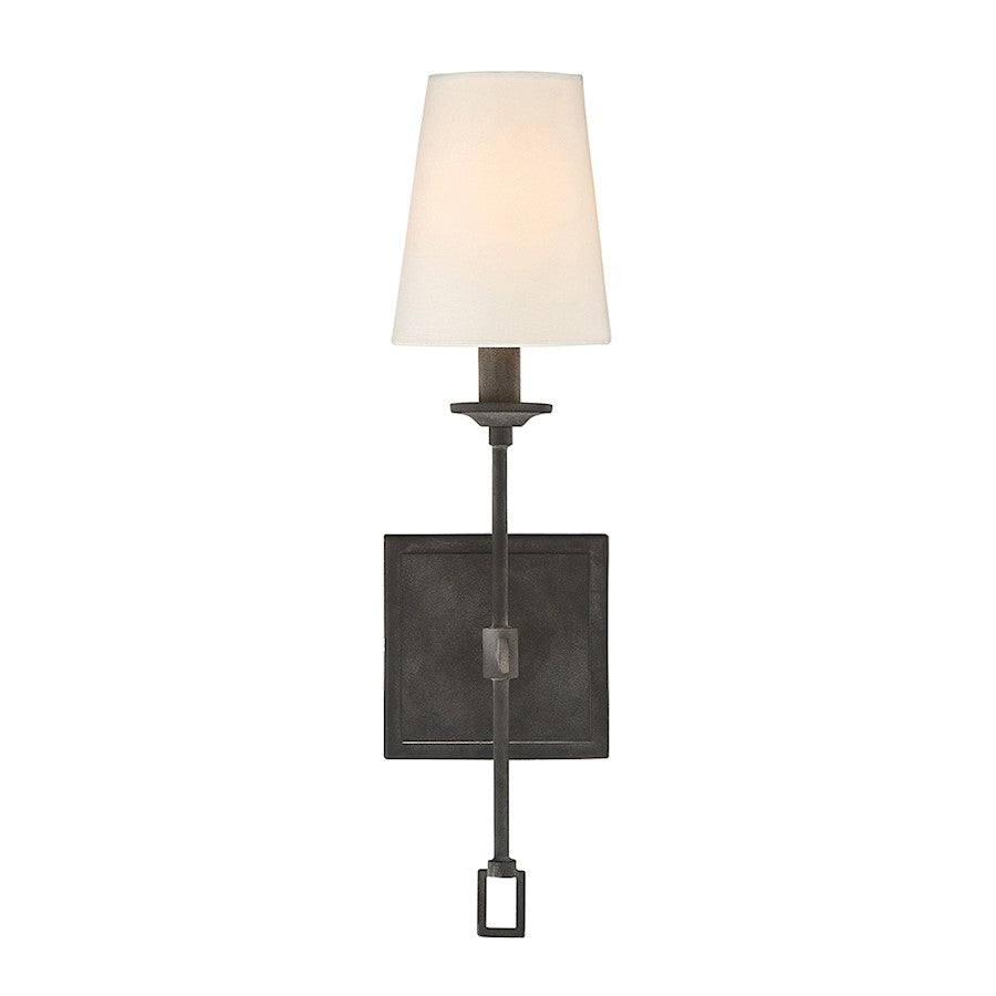 Lorainne 1-Light Wall Sconce, Oxidized Black