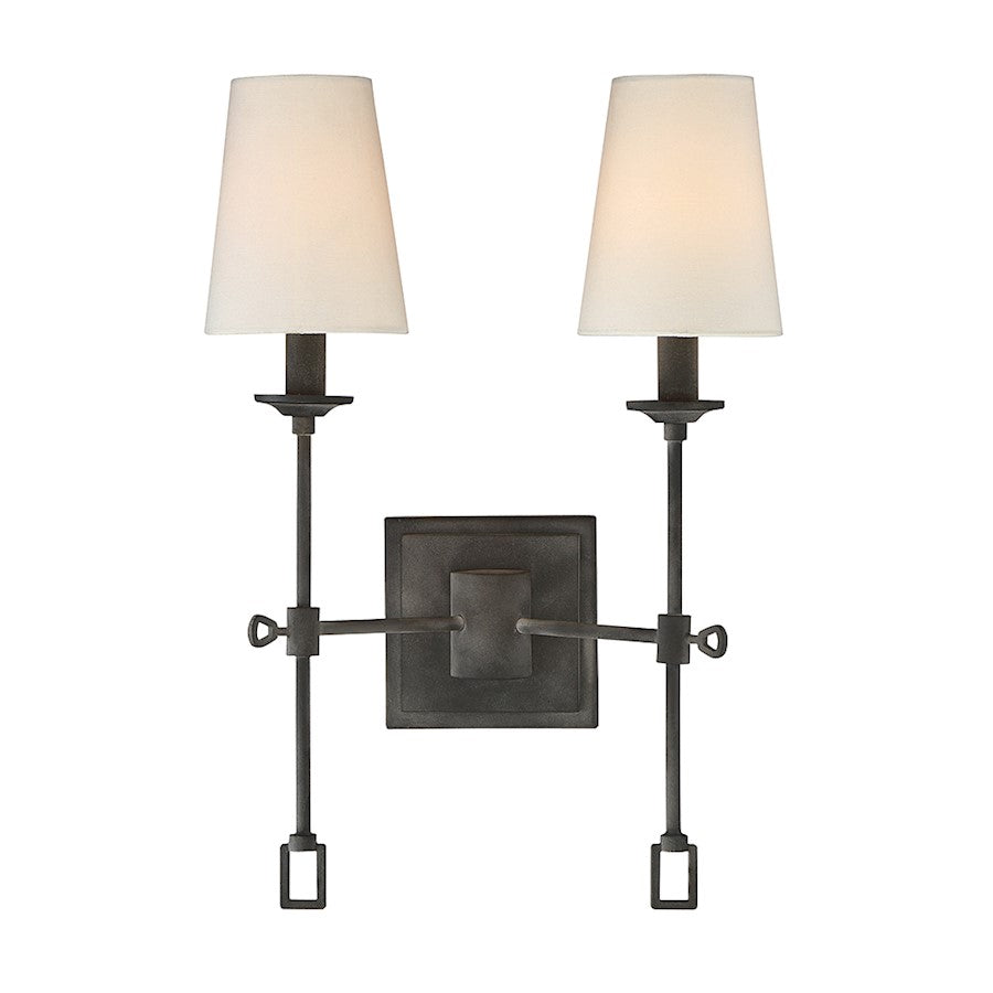 Lorainne 1-Light Wall Sconce, Oxidized Black