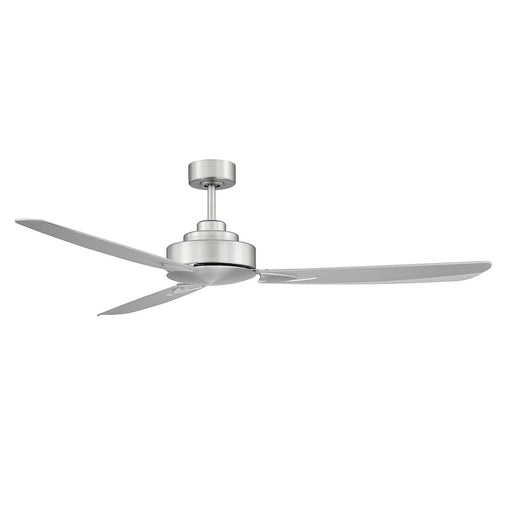 Meridian Modern 58" Ceiling Fan, Brushed Nickel - M2010BN