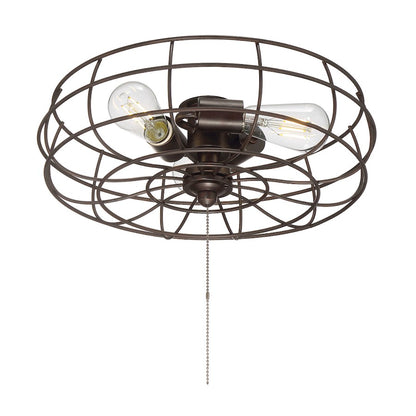 Savoy Meridian 3 Light Fan Light Kit, Oil Rubbed Bronze