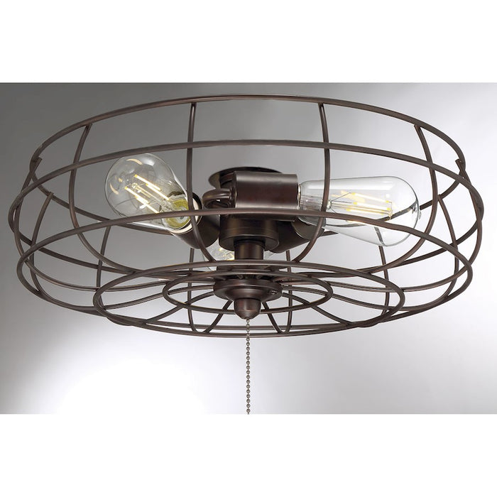 Savoy Meridian 3 Light Fan Light Kit, Oil Rubbed Bronze