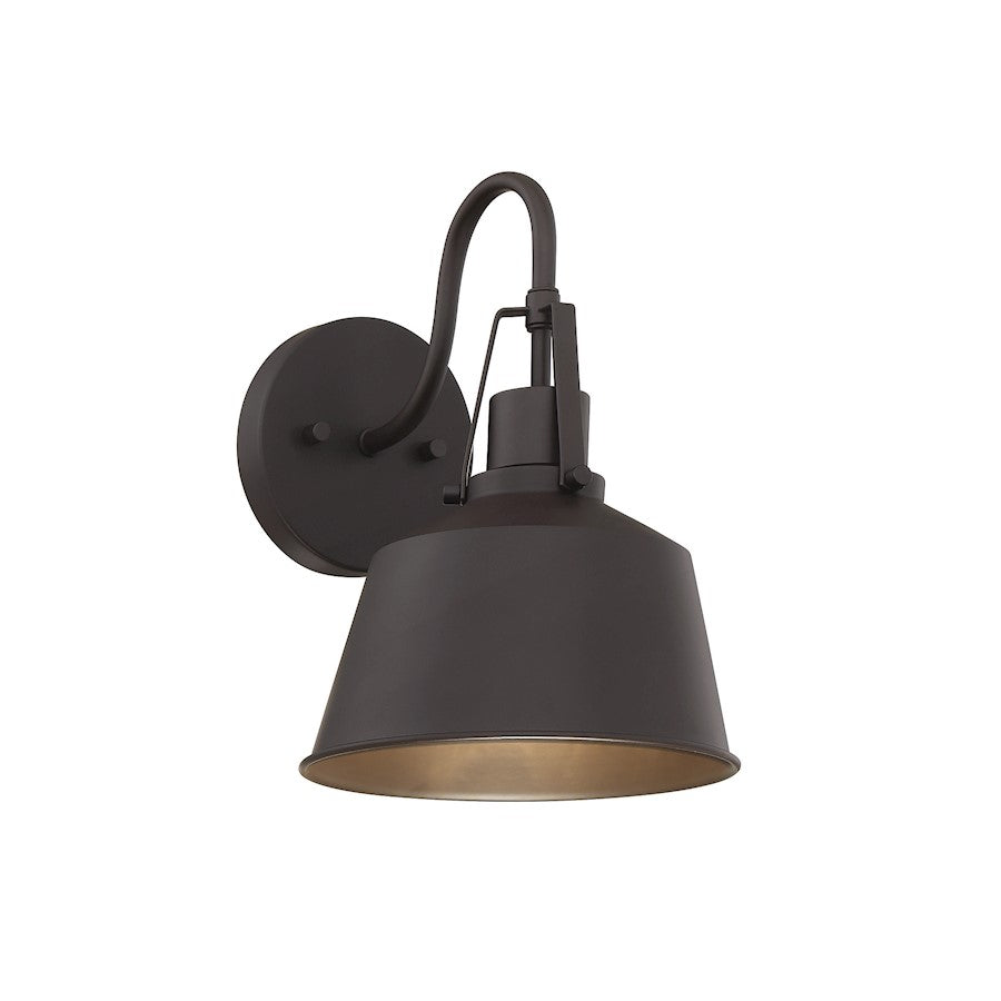 Meridian Transitional 1 Light 11" Outdoor Wall Lantern, Bronze - M50049ORB