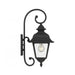 Savoy Meridian 1 Light Outdoor Wall Lantern, Textured Black/Clear - M50064BK