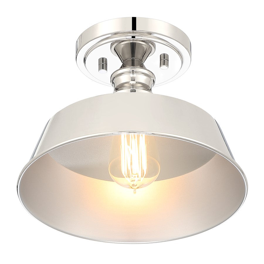 Meridian Vintage 1 Light Semi Flush