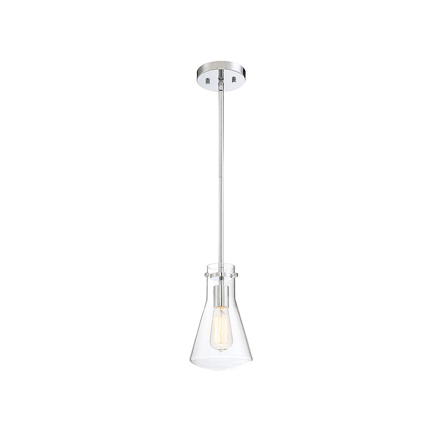 1 Light 11" Pendant, Natural Brass