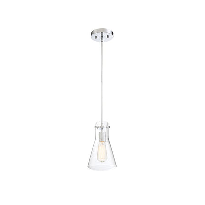 1 Light 11" Pendant, Natural Brass